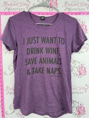 Anvil Purple Tee I just want to take naps